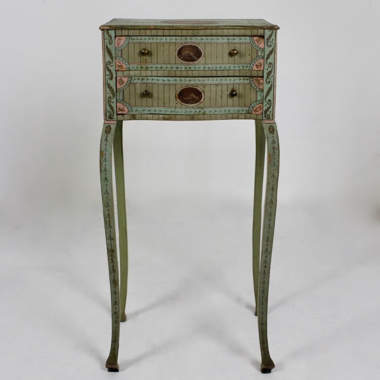 George III Serpentine Original Painted Occasional Table ( sold )