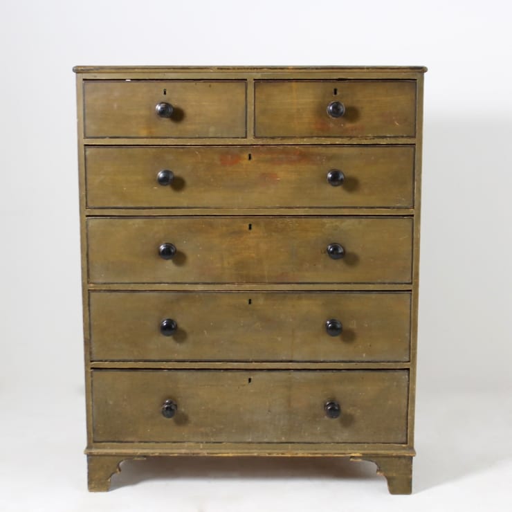 Regency Original Painted Chest Of Drawers ( sold )