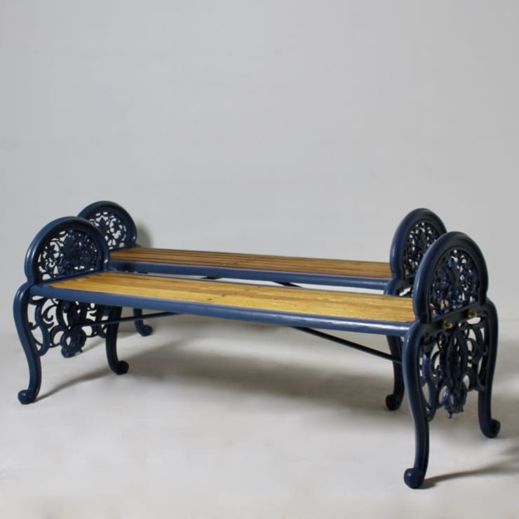 Pair Of Coalbrookdale 'Moresque' Pattern Seats