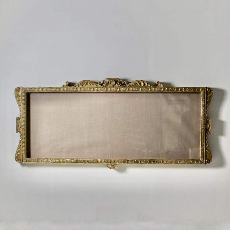 Large Early 19th Century Gilt Wall Display Cabinet