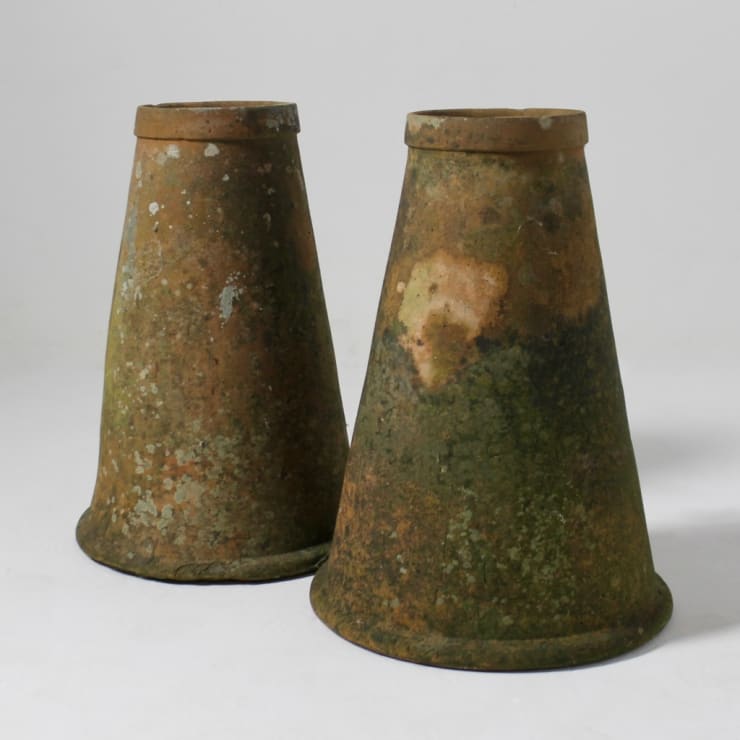 Pair Of Victorian Terracotta Rhubarb Forcers