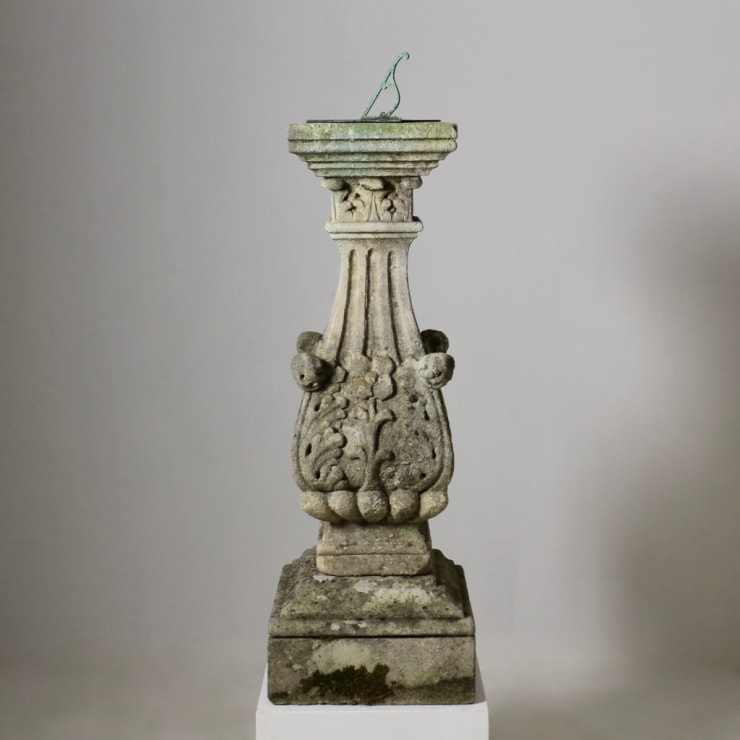 Early 20th Century Carved Portland Stone Sundial ( sold )