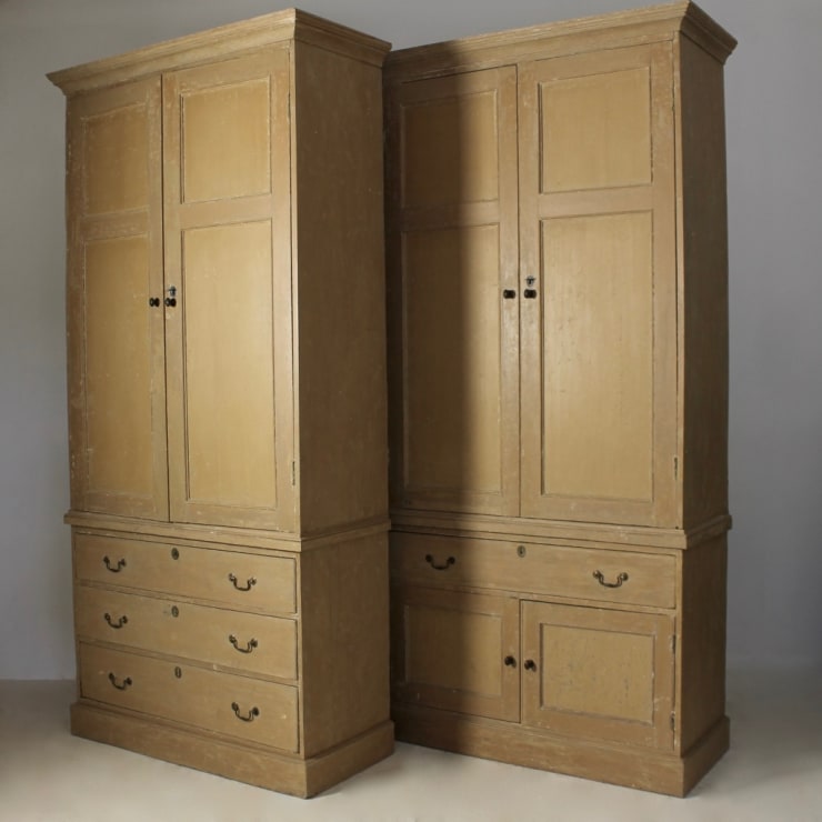 Pair Of Early 19th Century Housekeepers Cupboards ( sold )