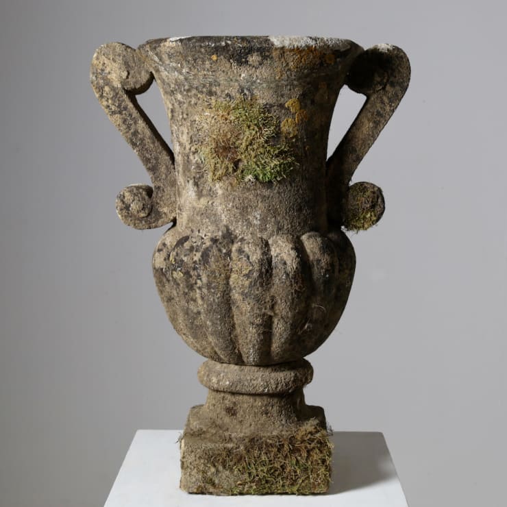 Early 17th Century Carved Bath Stone Garden Urn ( sold )