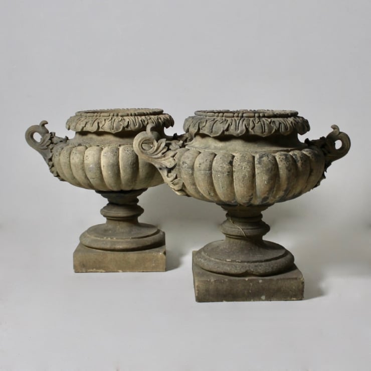 Pair Of Large James Pulham Garden Urns