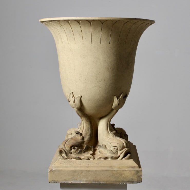 J M Blashfield Dolphin Centrepiece Urn ( sold )