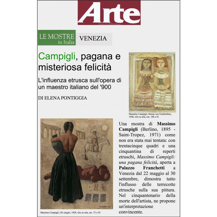 Campigli, pagan and mysterious happiness
