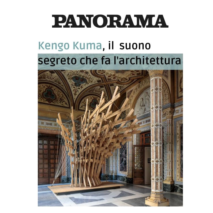 Kengo Kuma: the secret sound that the architecture makes