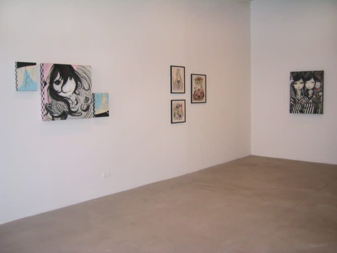 Installation view Girls of Summer at Monique Meloche, July 8-July 30 (2005)