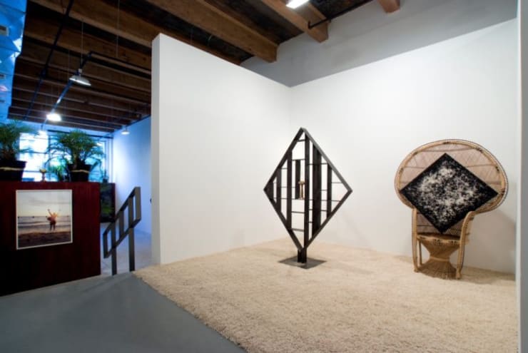 Installation view, Rashid Johnson: The New Escapist Promised Land Garden and Recreation Center, September 5 - October 11, 2008.
