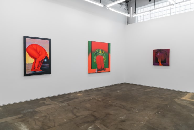 Installation view, Brittney Leeanne Williams, How Far Between and Back, 2021 at Monique Meloche Gallery.