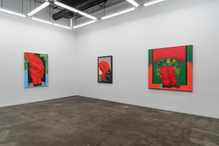 Installation view, Brittney Leeanne Williams, How Far Between and Back, 2021 at Monique Meloche Gallery.