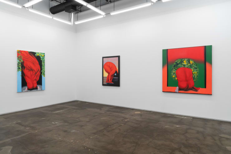 Installation view, Brittney Leeanne Williams, How Far Between and Back, 2021 at Monique Meloche Gallery.