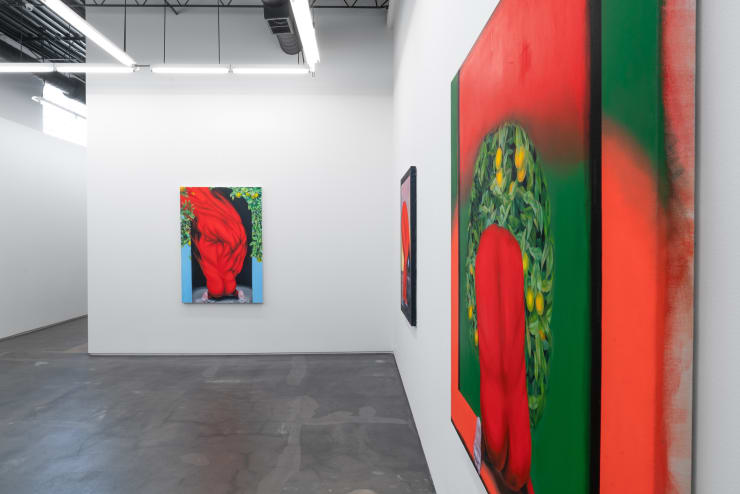 Installation view, Brittney Leeanne Williams, How Far Between and Back, 2021 at Monique Meloche Gallery.