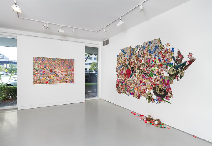 Ebony G. Patterson: unearthing treez at Monique Meloche Gallery, Chicago