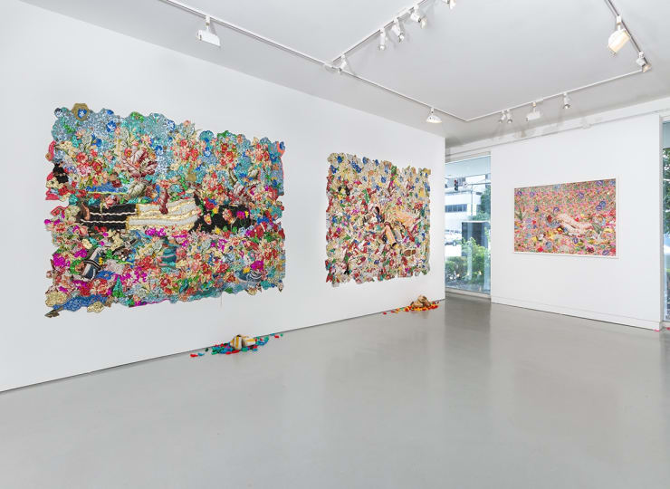 Ebony G. Patterson: unearthing treez at Monique Meloche Gallery, Chicago