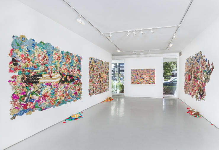 Ebony G. Patterson: unearthing treez at Monique Meloche Gallery, Chicago