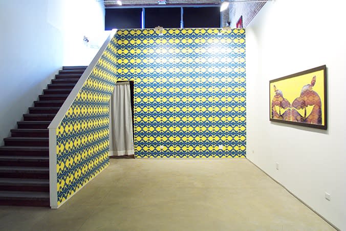 Installation view, Allison Ruttan, Chromophilia (2001)