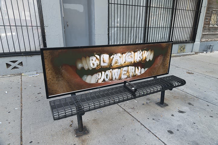 Hank Willis Thomas: Bench Marks for Monique Meloche Gallery, Chicago