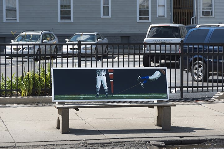 Hank Willis Thomas: Bench Marks for Monique Meloche Gallery, Chicago