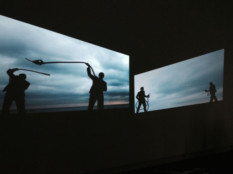 Christopher Cozier: Gas Men for Monique Meloche Gallery at the Marshall J. Gardner Center for the Arts, Gary