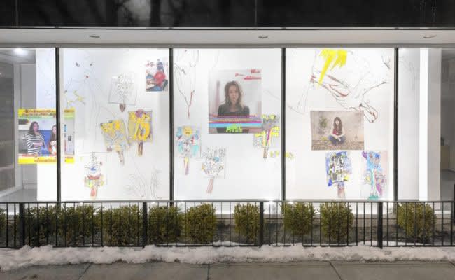 on the wall: Pedro Vélez