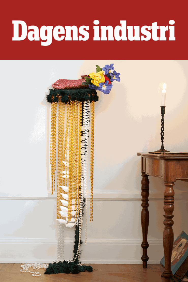 The art is displayed in the gallerist's home