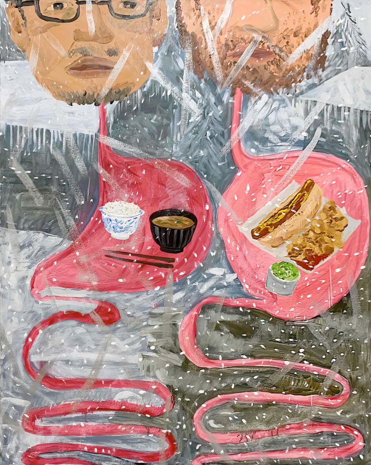 Kyoko Idetsu Not assimilate, 2023 Oil on canvas 63 3/4 x 51 1/4 in 162 x 130.3 cm