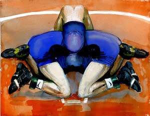 Joseph Peragine Grappling Mandalas watercolor