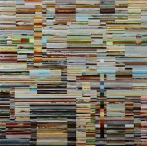Scott Eakin painting on panel abstract geometric