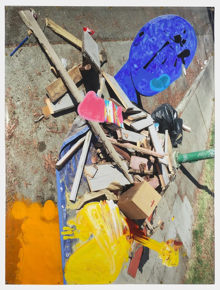 David Humphrey Pile Person acrylic on printed vinyl