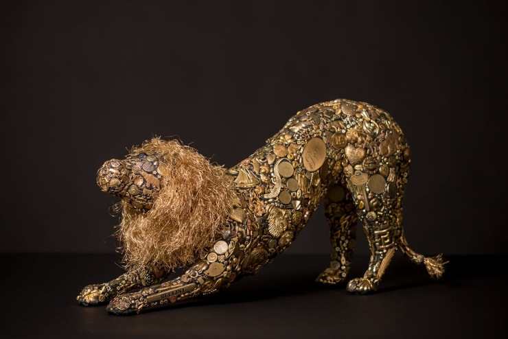 Mary Engel animal sculpture mixed media
