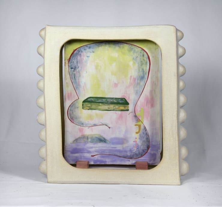 Andrea Clark CAVE ceramic porcelain drawing painting exhibition Marcia Wood Gallery