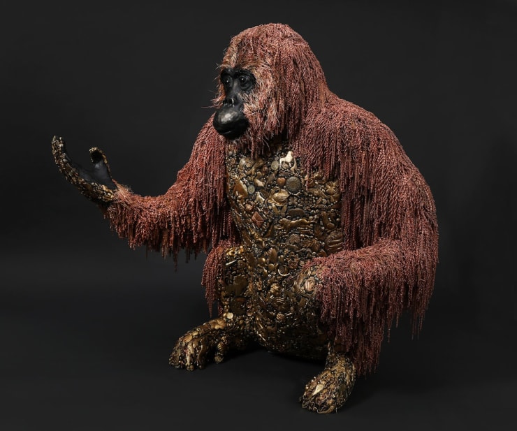 Mary Engel animal sculpture mixed media