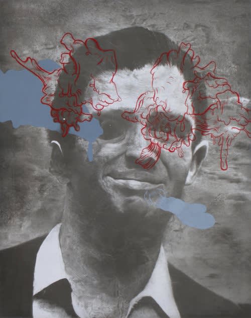 Brian Novatny oil painting photo realism political photo donald trump jr