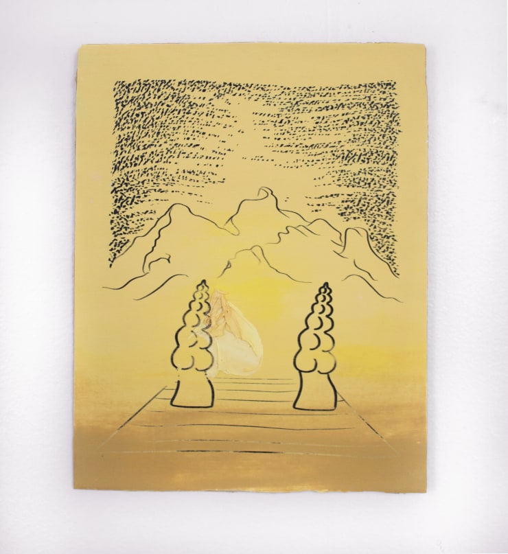 Andrea Clark CAVE ceramic porcelain drawing painting exhibition Marcia Wood Gallery