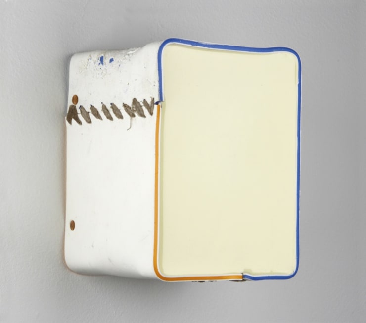 Jeff Conefry, "Two Stripe", 2014, acrylic on panel, 6.5 x 8.5 x 6.5 inches