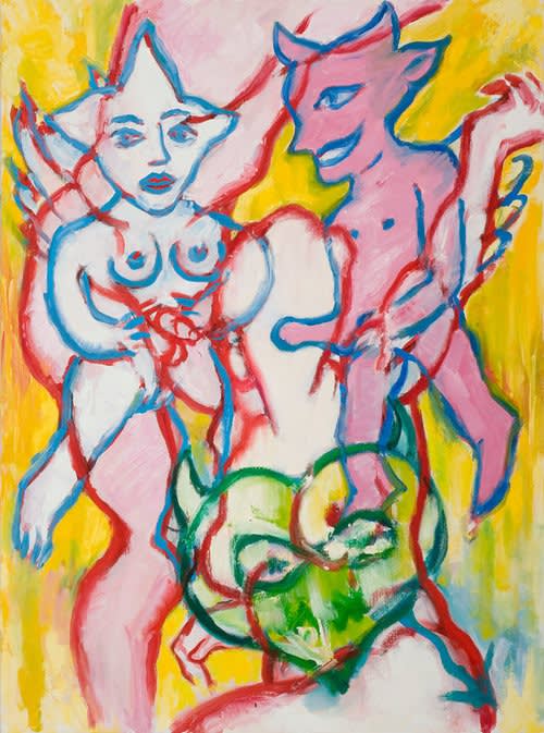 Alan Loehle Burnway Review art professor Oglethorpe oil and pastel on paper Rome series