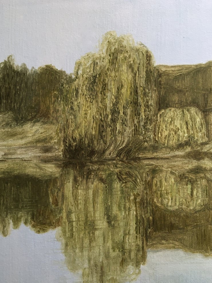 A Land That Waits, A Place That Falls Oil on Canvas Original 30 x 40.5 cm $925 £460 SOLD