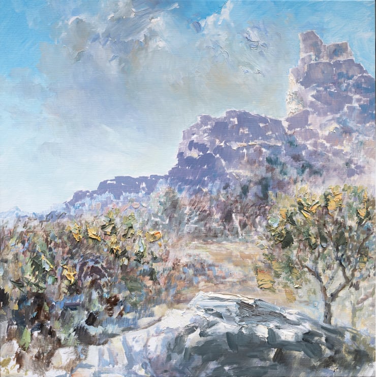 Colin Pennock Road to Baux Gouche and Oil on Linen 61 x 61cm $7,700.00