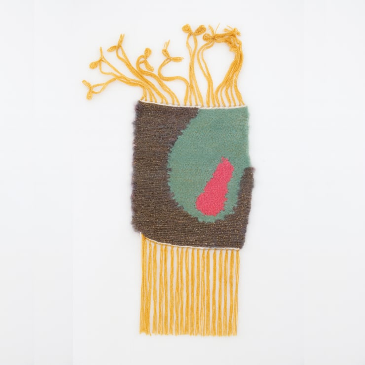 Frances van Hasselt Ostrich Egg on Tour in France Hand-Woven Mohair 21 x 24cm $360.00