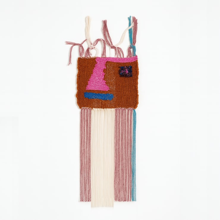 Frances van Hasselt Over the Hills and Far Away Hand-Woven Mohair 20 x 20cm SOLD