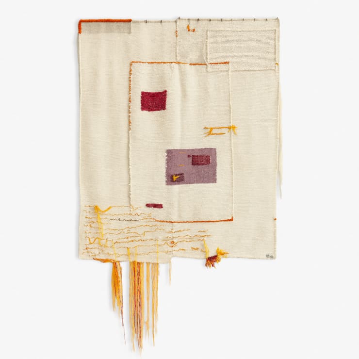 Frances van Hasselt Postcards From Home Hand-Woven Mohair 124 x 184cm $9,600.00