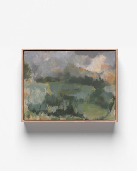 V23 Nature of Change Oil on Canvas Board Natural Oak Frame 31 x 23 cm AUD $1250 GBP £605 USD $840 SOLD