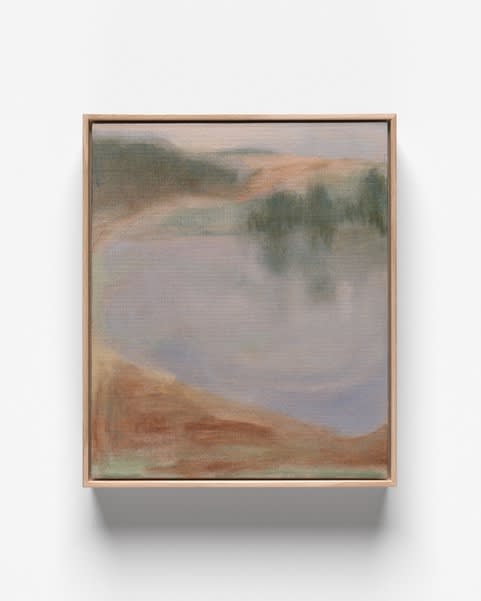 V29 Nature of Change Oil on Canvas Board Natural Oak Frame 25 x 31 cm AUD $1250 GBP £605 USD $840 SOLD