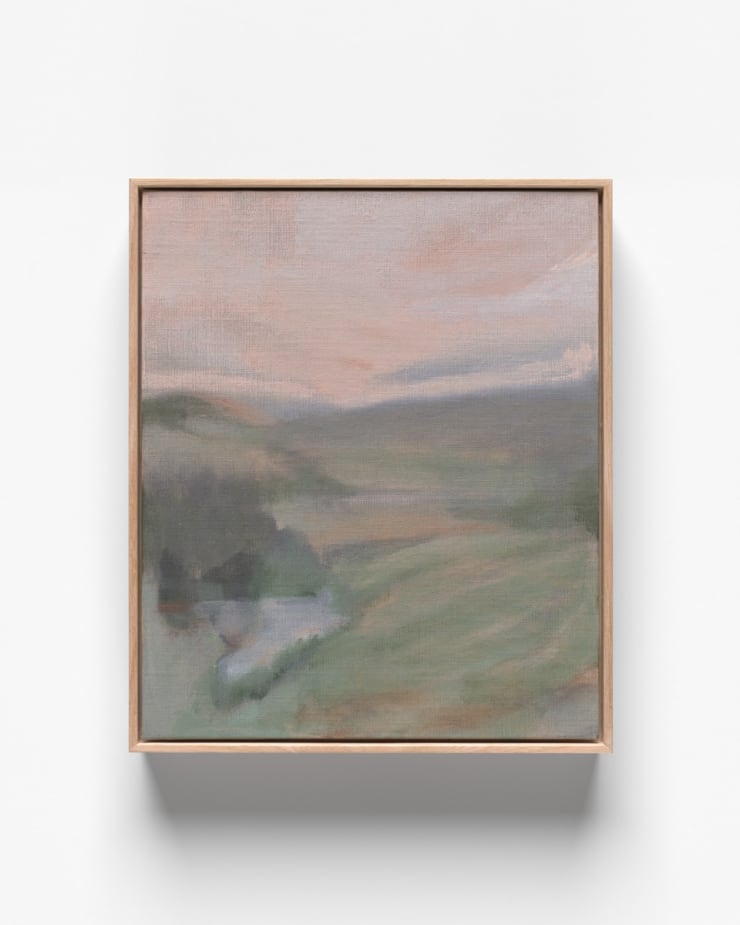 V30 Nature of Change Oil on Canvas Board Natural Oak Frame 25 x 31 cm AUD $1250 GBP £605 USD $840 SOLD