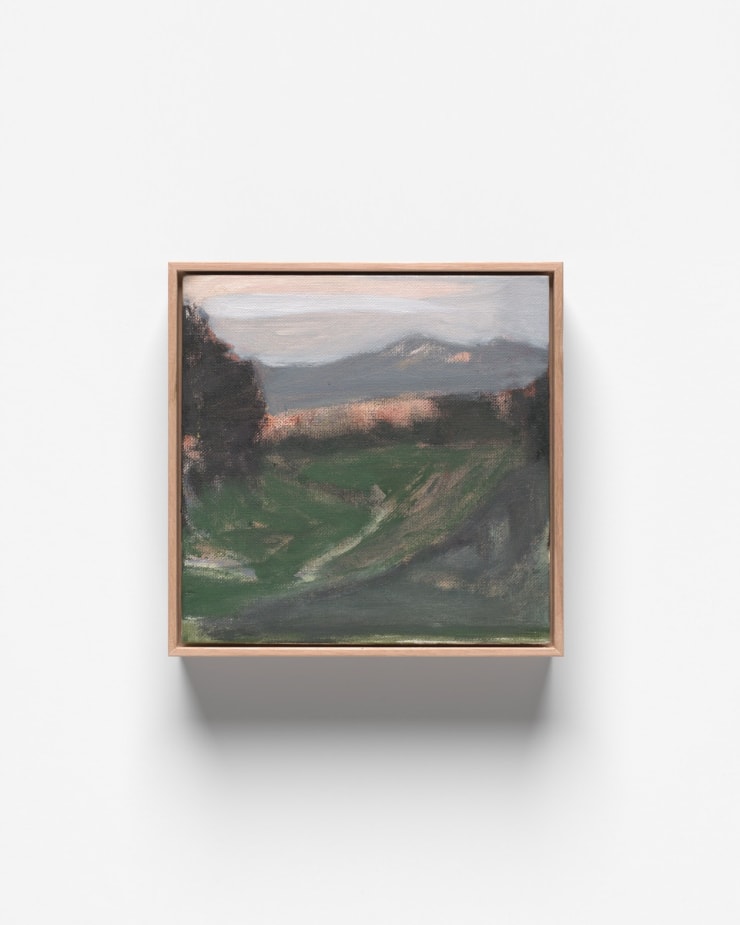 V35 Nature of Change Oil on Canvas Board Natural Oak Frame 21 x 21 cm AUD $900 GBP £440 USD $600 SOLD