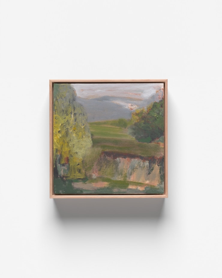 V36 Nature of Change Oil on Canvas Board Natural Oak Frame 21 x 21 cm AUD $900 GBP £440 USD $600 SOLD