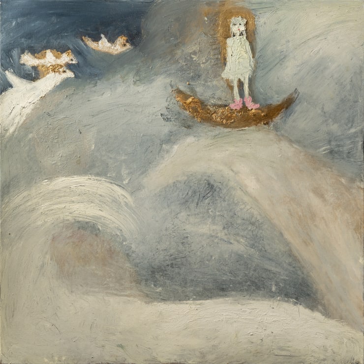 Winifred Wanders The World 02 Oil on Canvas Original 75 x 75 cm $3300 SOLD