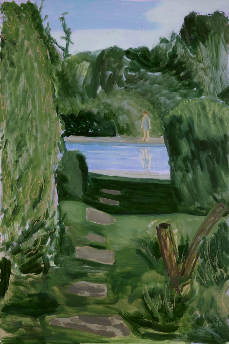 ELYNOR SMITHWICK Appearing In Blue Oil on Board, Shadow Box Frame 80 x 120cm $ 4000 SOLD